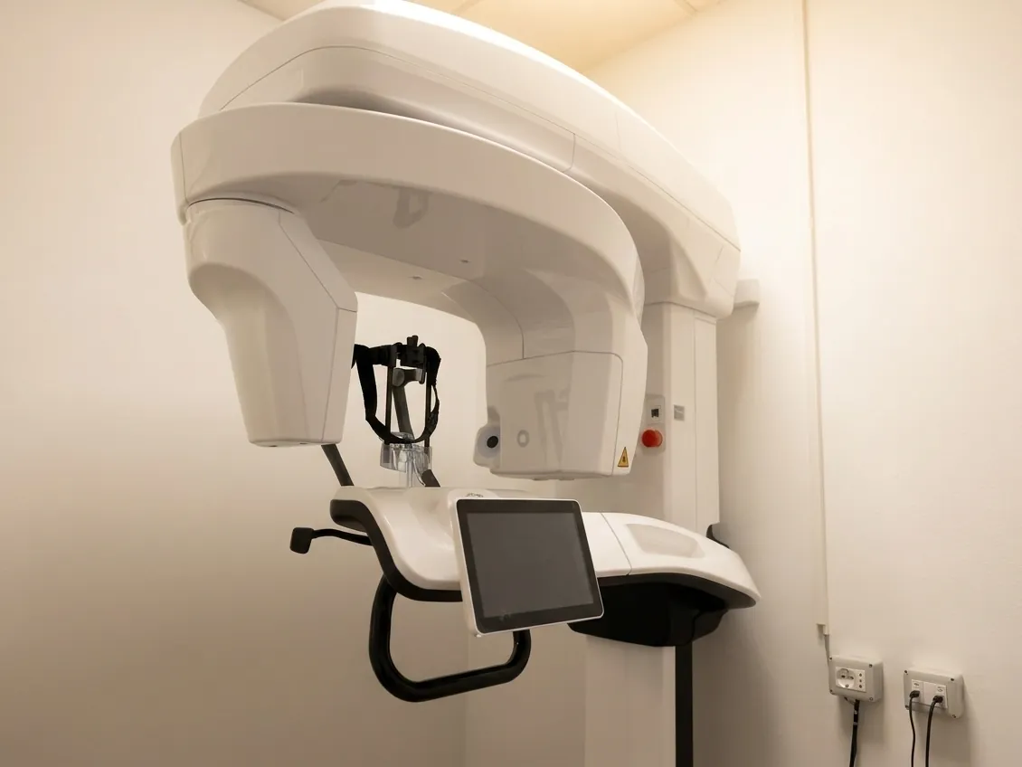 L'apparecchio per le immagini radiologiche tridimensionali nella sala radiologica dello studio di Ghezzano, Pisa