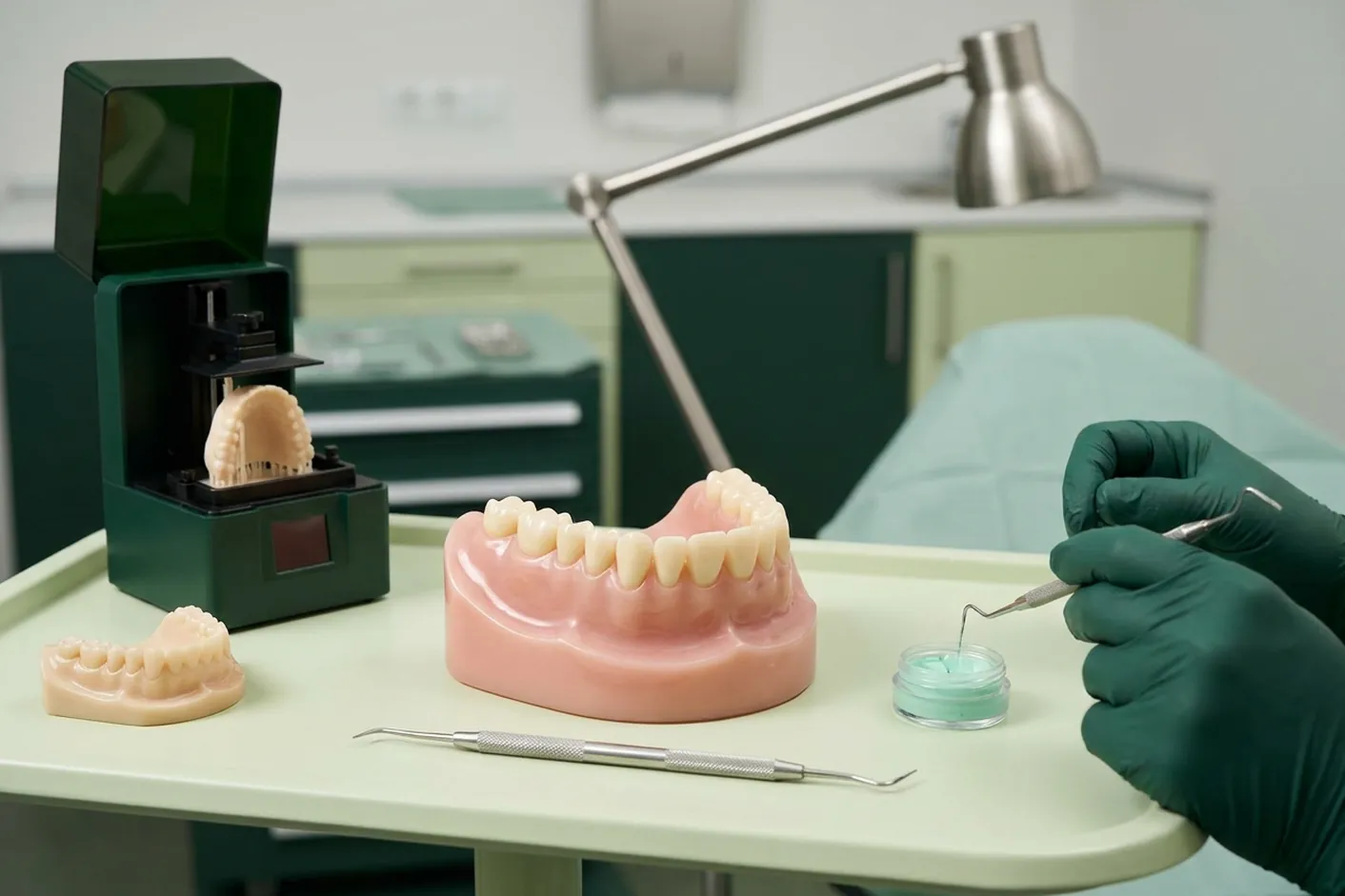 Render clinico del modello stampato dall'impronta digitale