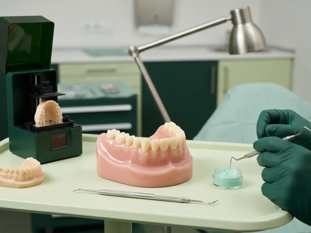 Render clinico del modello stampato dall'impronta digitale