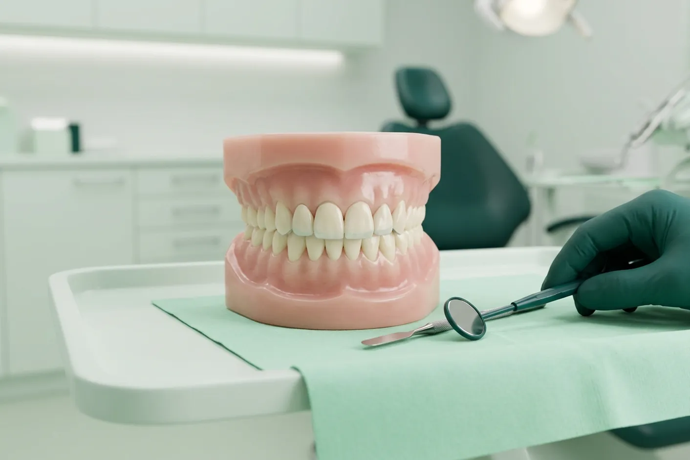 Render clinico della prova estetica in bocca: la forma provata prima di decidere