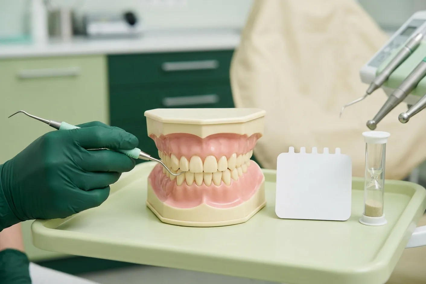Render clinico dei richiami parodontali: la gengiva sana e il calendario