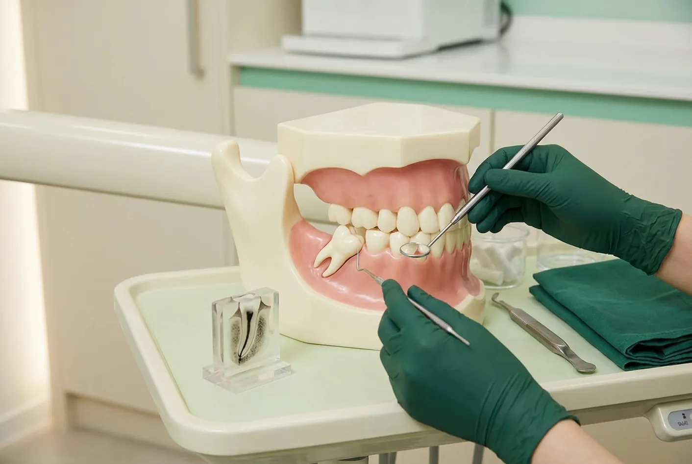 Estrazione denti del giudizio a Pisa: render clinico della pagina del trattamento