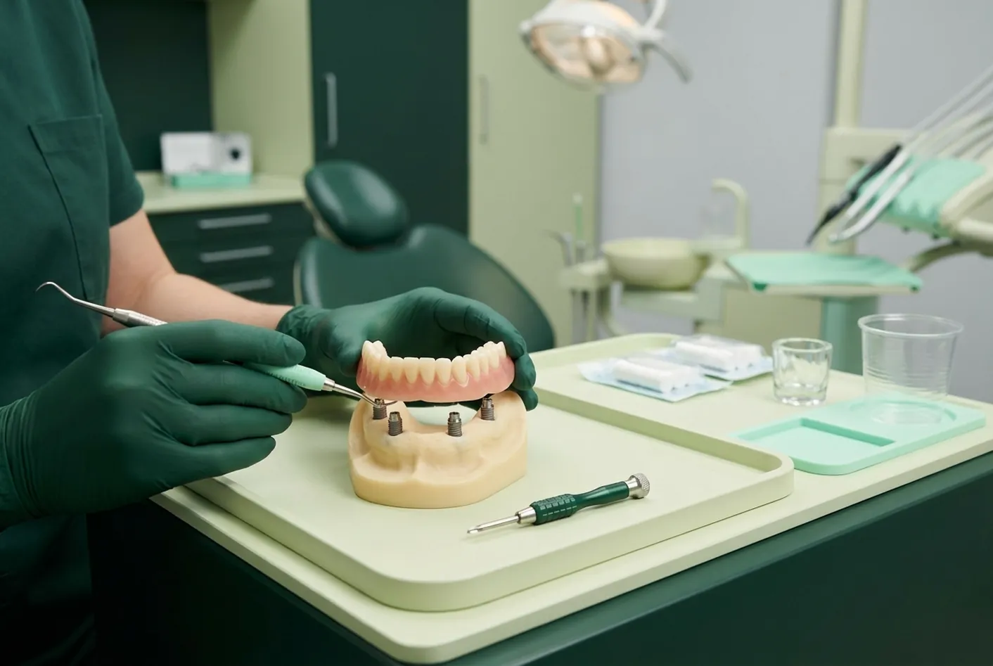 Dentiera fissa a Pisa: render clinico della pagina del trattamento