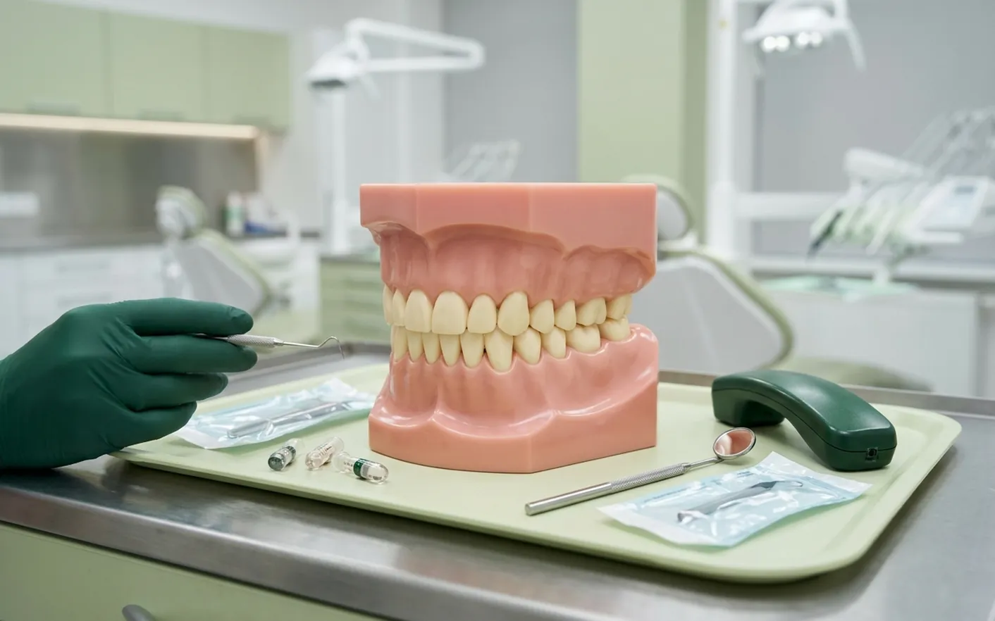 Render clinico delle urgenze: il dente incrinato, la cornetta del telefono e la valigetta