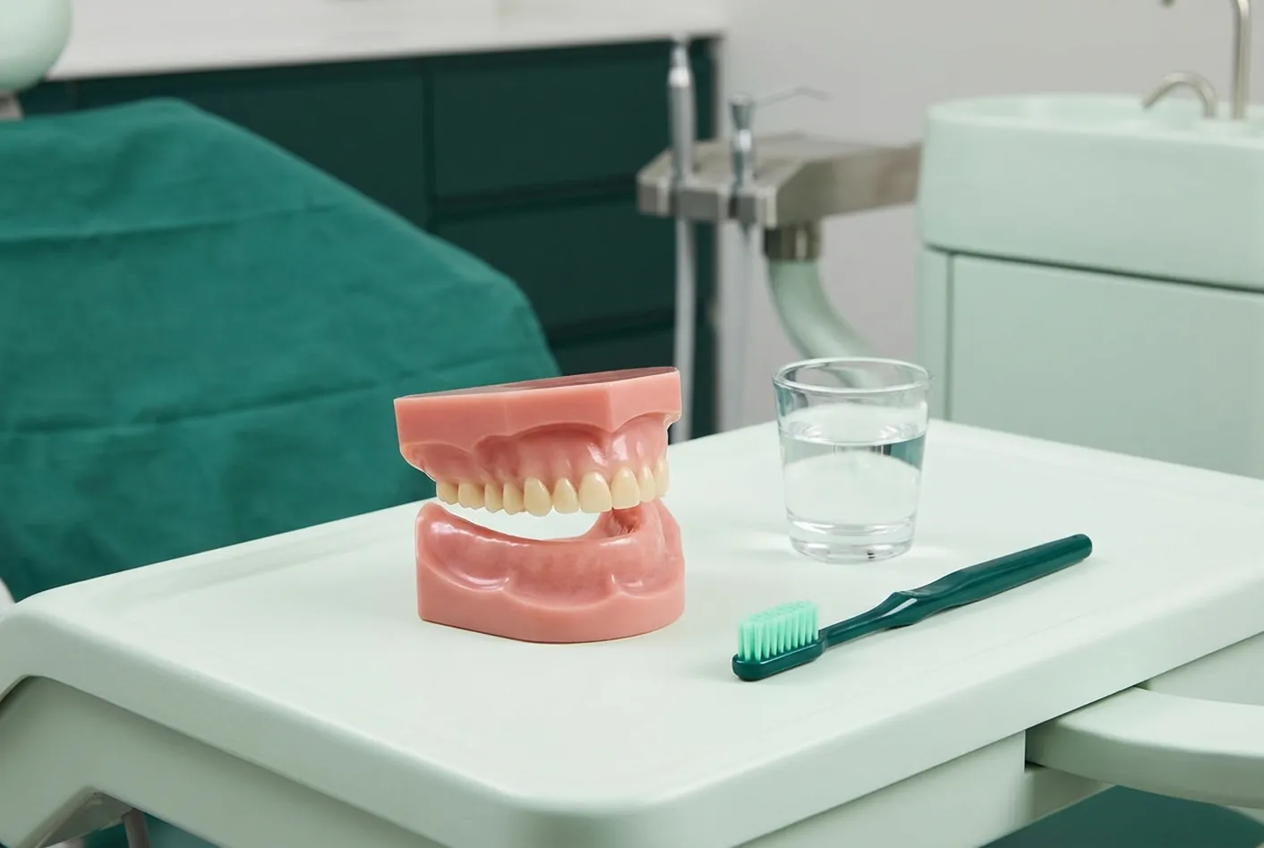Dentiera a Pisa: la prova dei denti montati in cera nello studio di Ghezzano